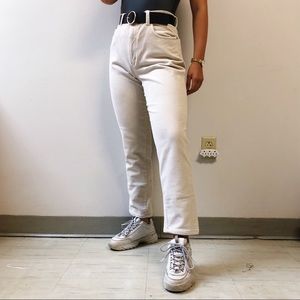 BEIGE CORDUROY BILL BLASS STRAIGHT LEG PANTS 🍞